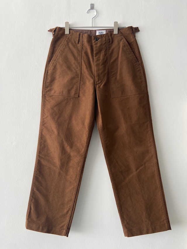 FATIGUE SLACKS / FP001 / UTILITY SLACKS / COTTON MOLESKIN - BROWN