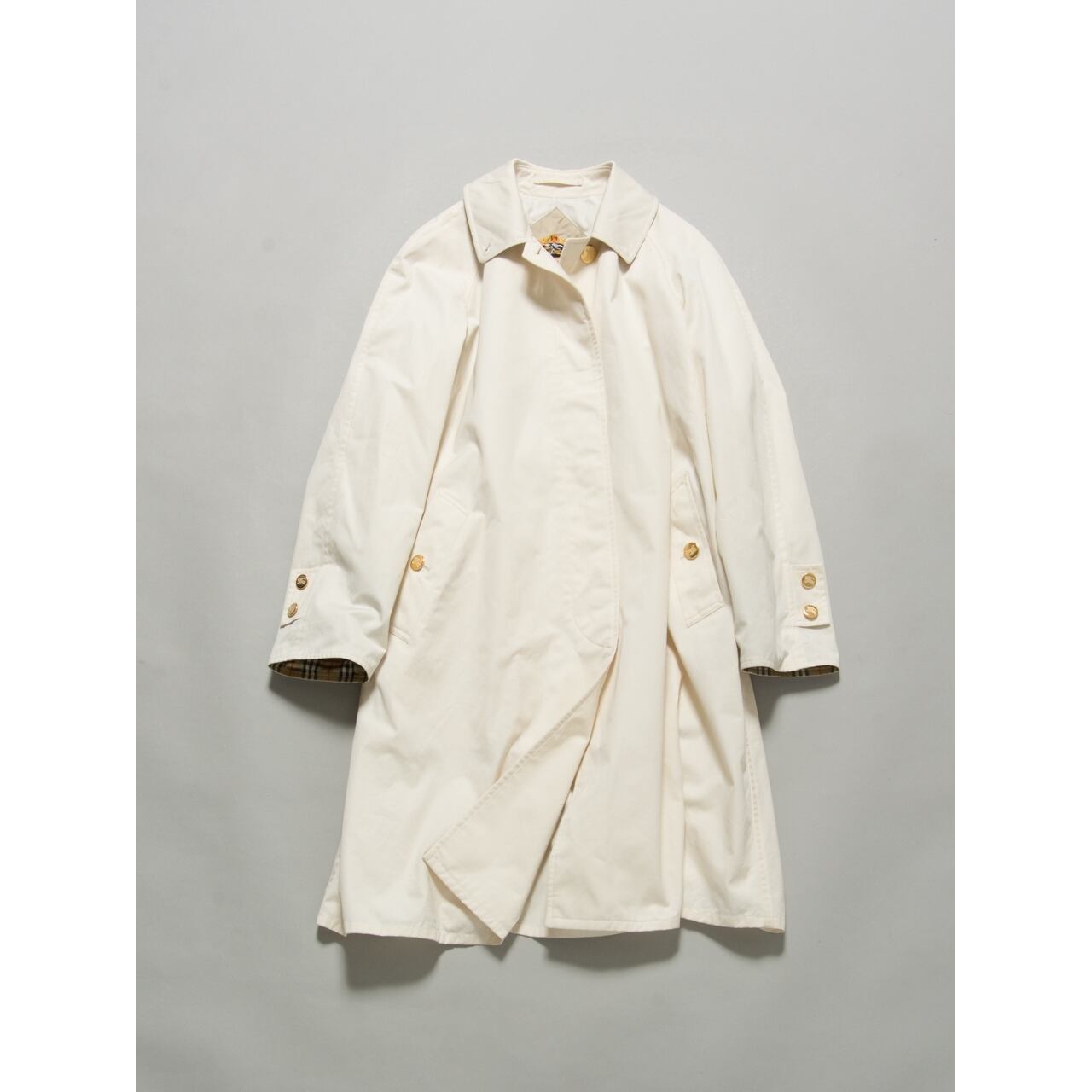 【Burberrys】80's single trench coat（バーバリーズ 金ボタンシングルトレンチコート）2d