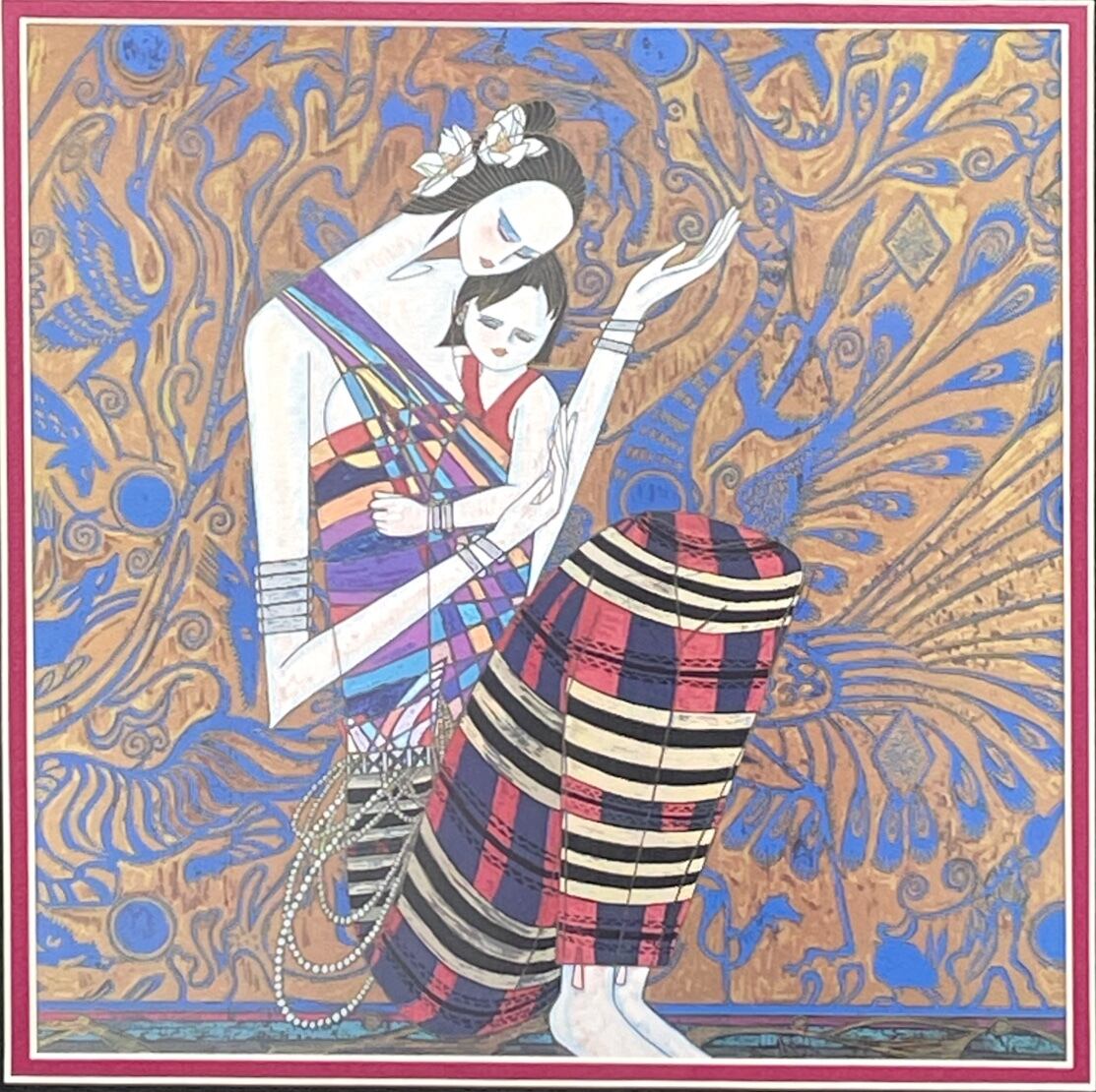 ティンシャオカン(丁紹光)「希望の光」シルクスクリーン 直筆サイン