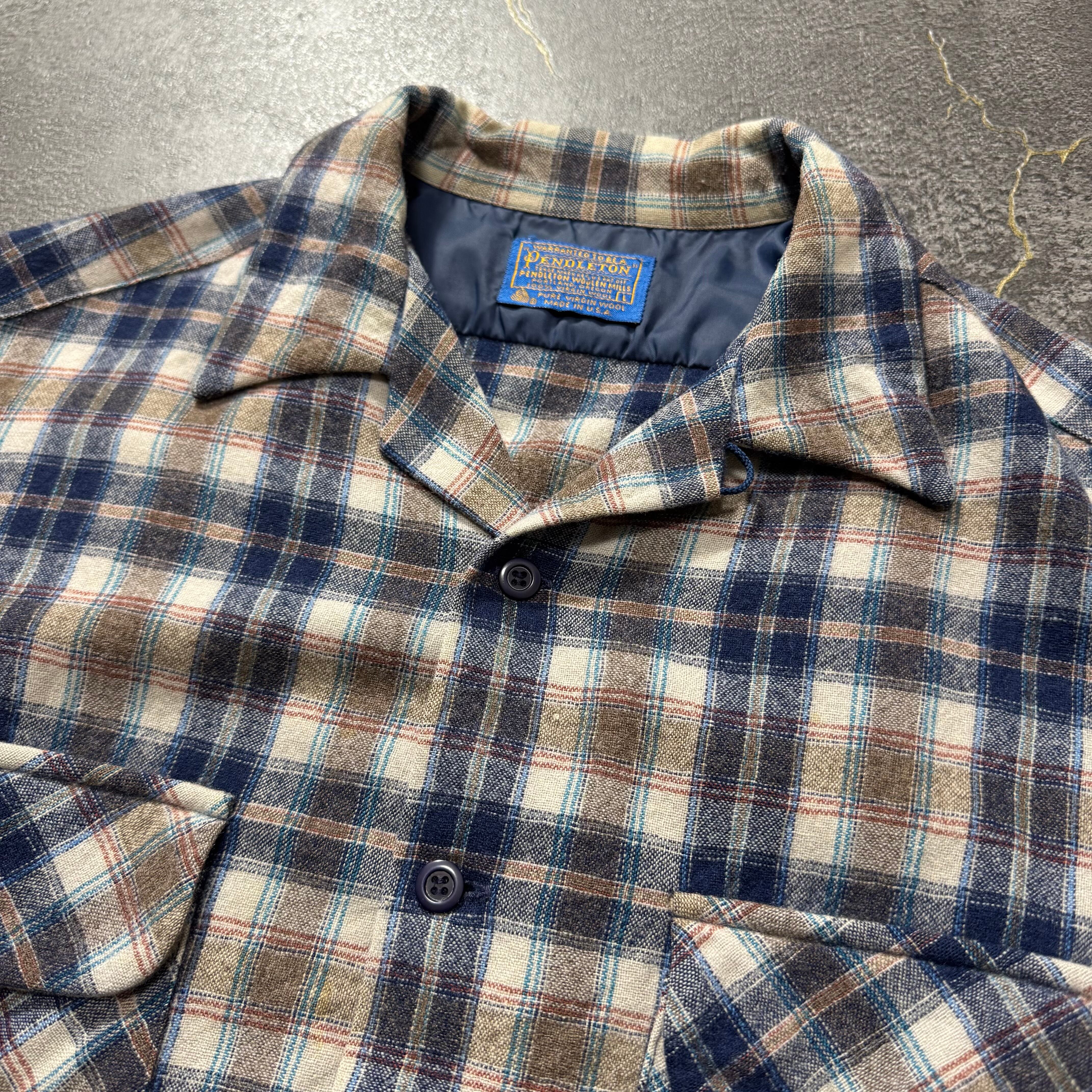 古着 70年代 ペンドルトン PENDLETON ボードシャツ チェック柄 70