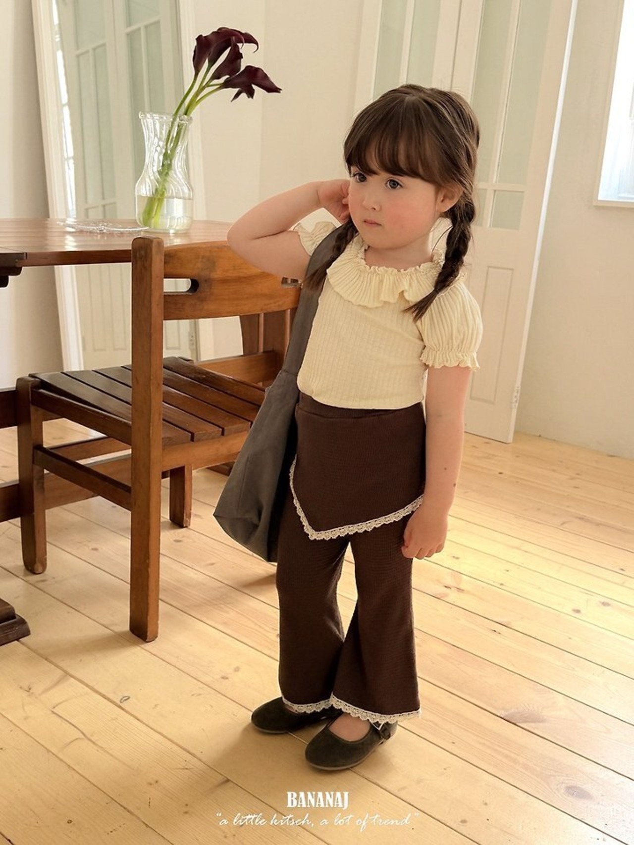 韓国子供服 / BANANA J / 26Autumn / ジャルダン スコートパンツ / 秋服 / キッズ *XS~JS*