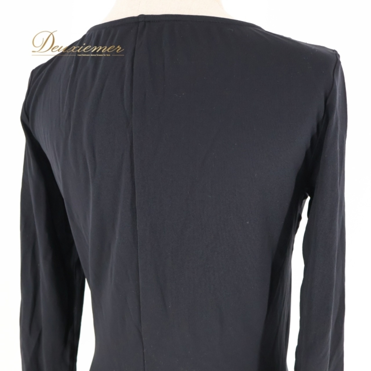 社交ダンス 衣装 レオタード チャコット Chacott ブラック系 花柄 トップス 黒 長袖 レッスン 練習 ストレッチ シンプル 日本製 橙 黄 赤 ワンポイント 上品 かわいい オレンジ系 イエロー系 レッド系