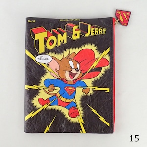 F238281_TOM and JERRY×DCコミックス×Flapper コミックモチーフポーチ