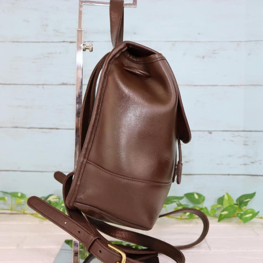 未使用 Vintage Coach バックパック 濃茶色 90s オールドコーチ 未使用 Vintage Coach バックパック 濃茶色 90s オールドコーチ