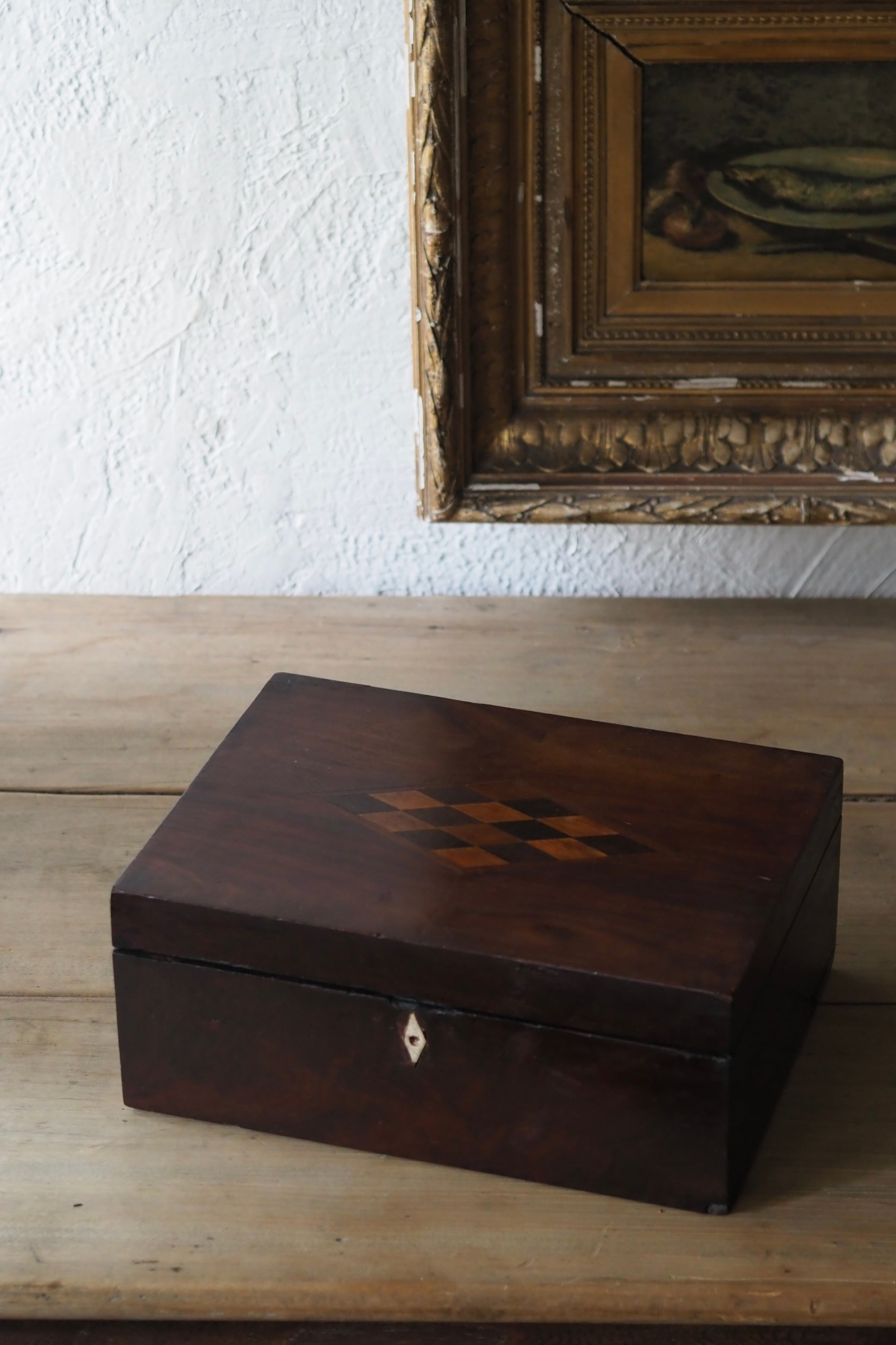 アンティーク　ピューター　トレイ 小さな八角形ピュータートレイ-antique octagonal pewter tray