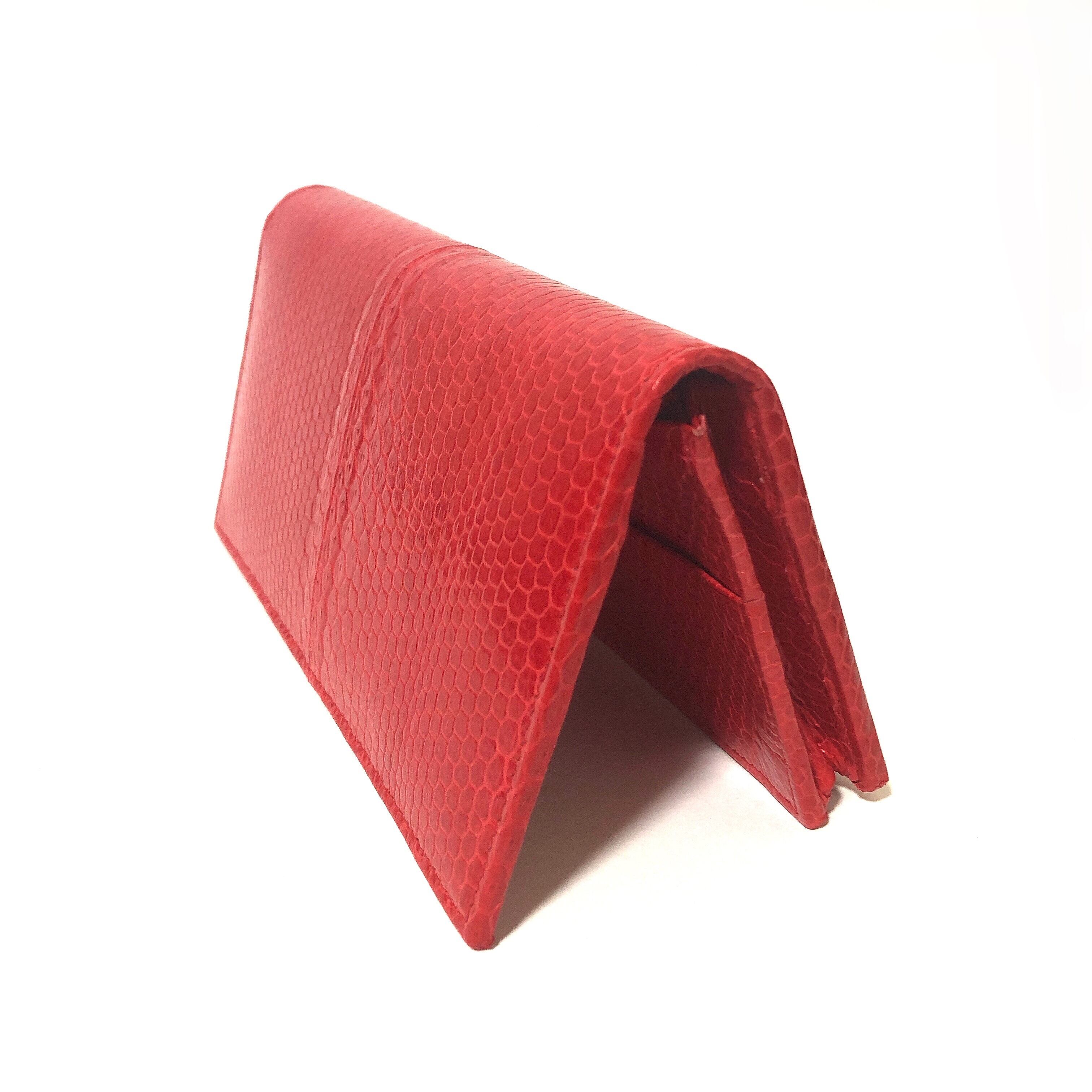 ウミヘビ 海蛇 二つ折り財布 シースネーク 長財布 レッド | GYPS FLAT