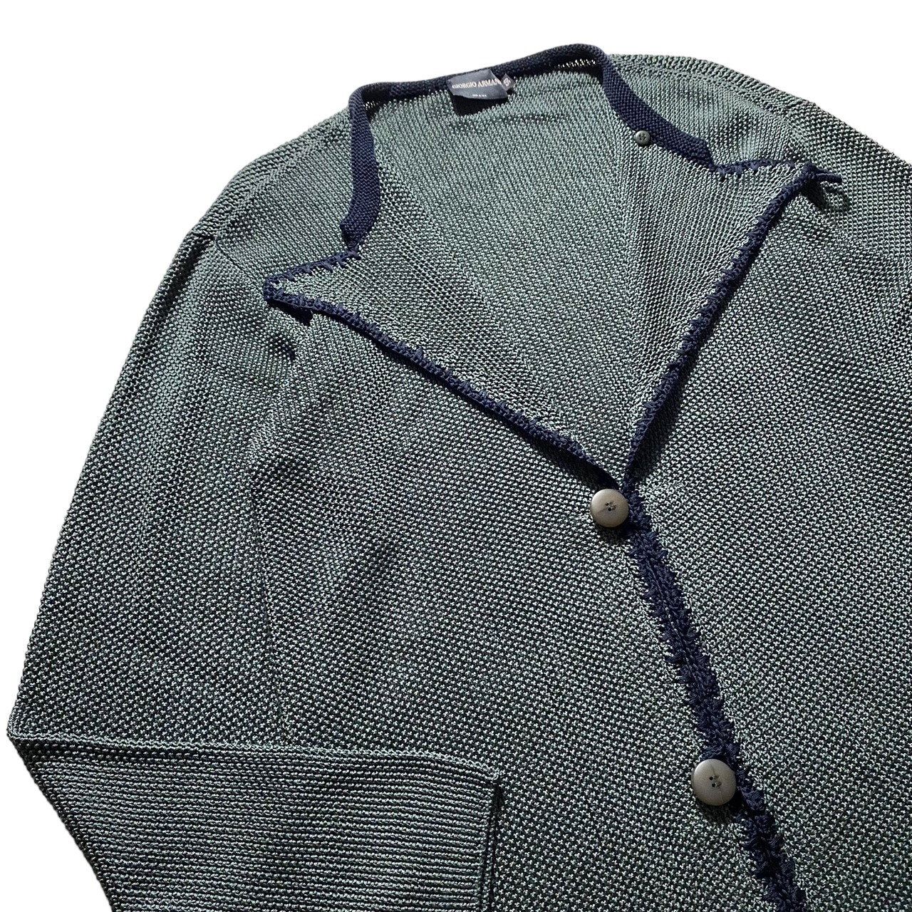 GIORGIO ARMANI low gauge knit short jacket