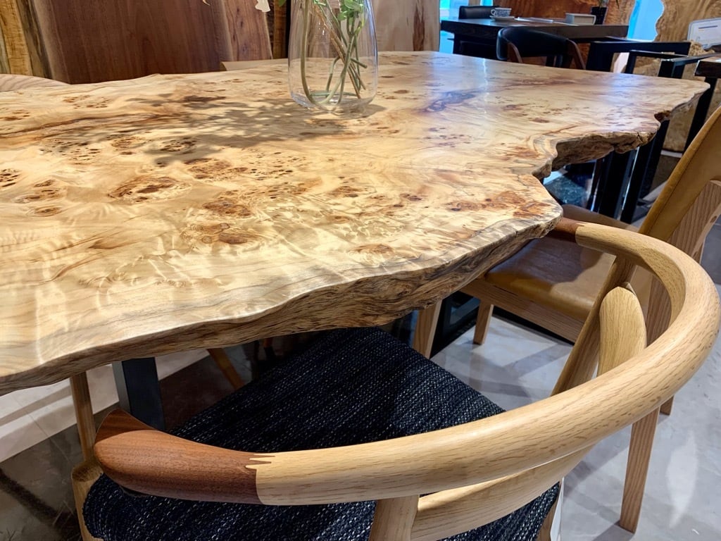 ポプラ瘤_1800×800-940×65_浅草本店_テーブル天板/一枚板 221752