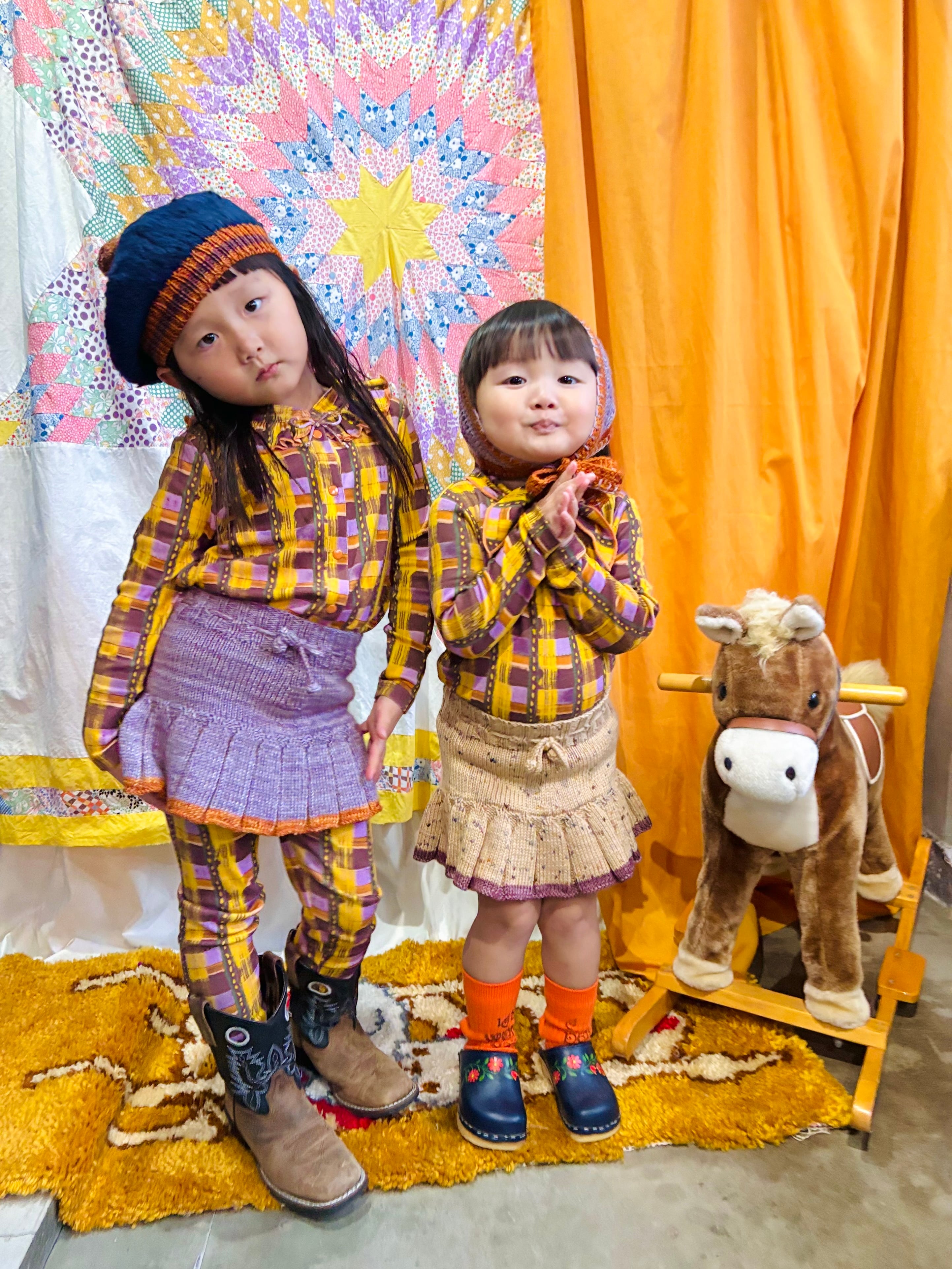 ラスト1 KIDS【Misha & Puff】24winter drop1 / Skating Pond Skirt  