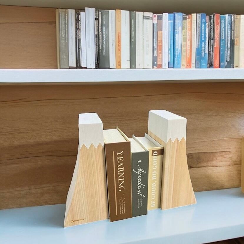 檜ブックエンド・富士山 | cypressjapan-サイプレスジャパン