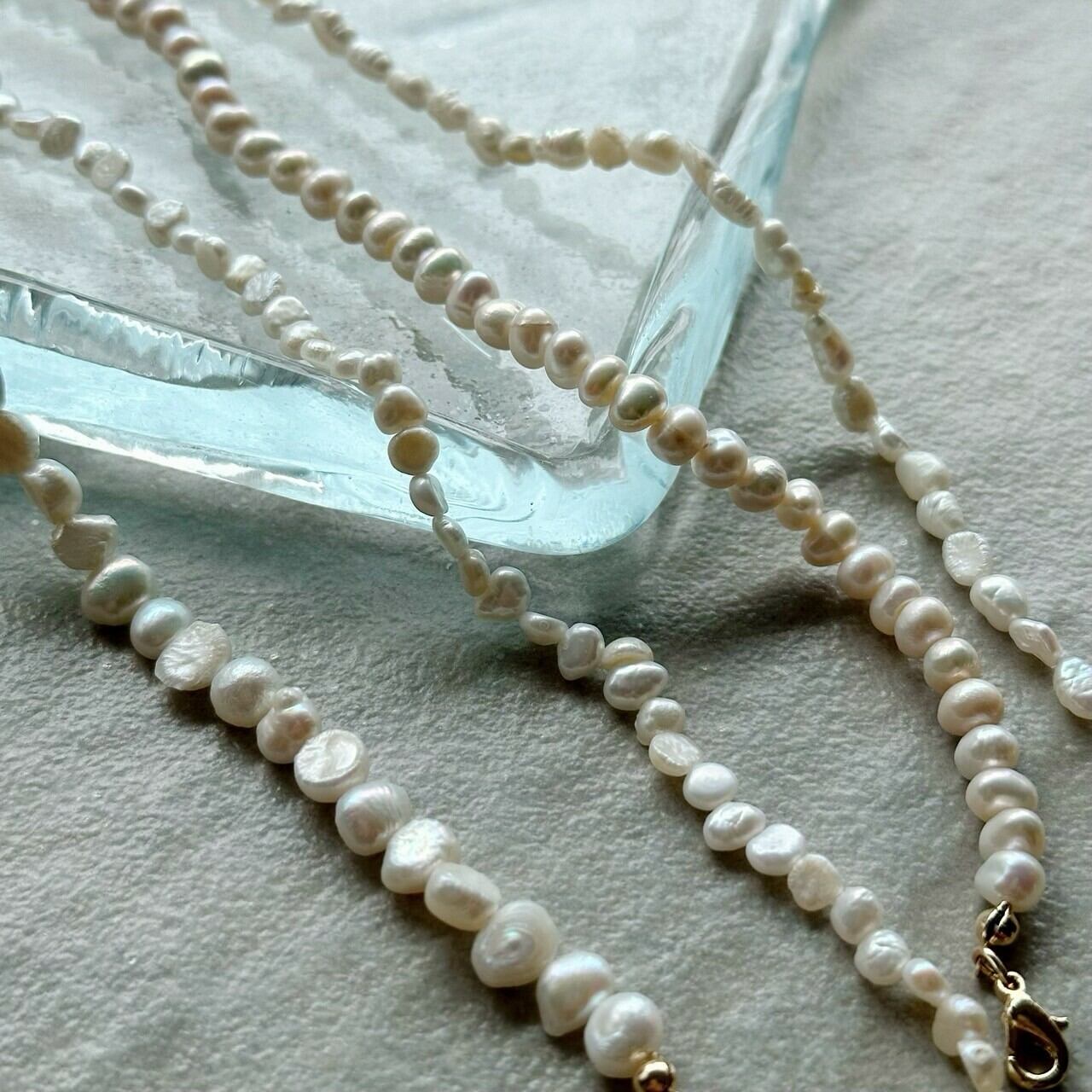 【SELECT】淡水パール ショートネックレス