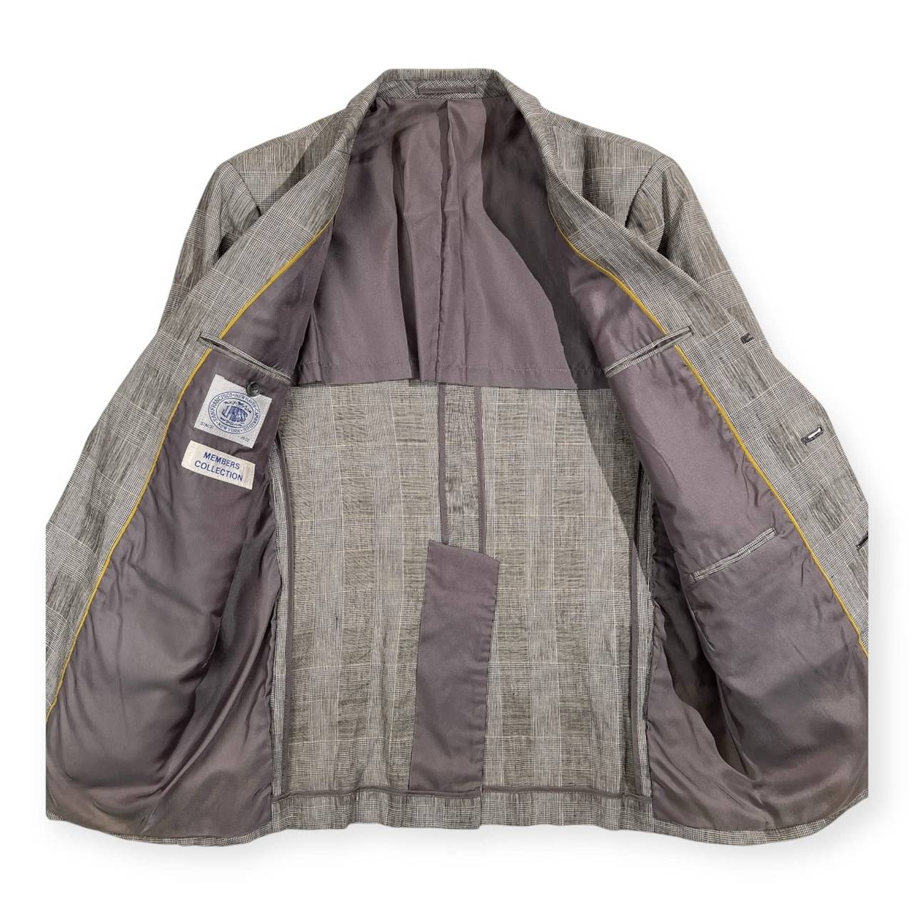 80s J.PRESS ジェイプレス リネン コットン サマー テーラードジャケット 段返り3B サイズ 92-78-170 /メンズ/ビンテージ/麻/樫山