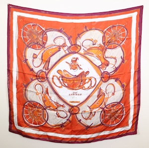美品　HERMES　エルメス　カレ90　New Springs　ニュースプリングス　シルクスカーフ　大判ショール　23-1580