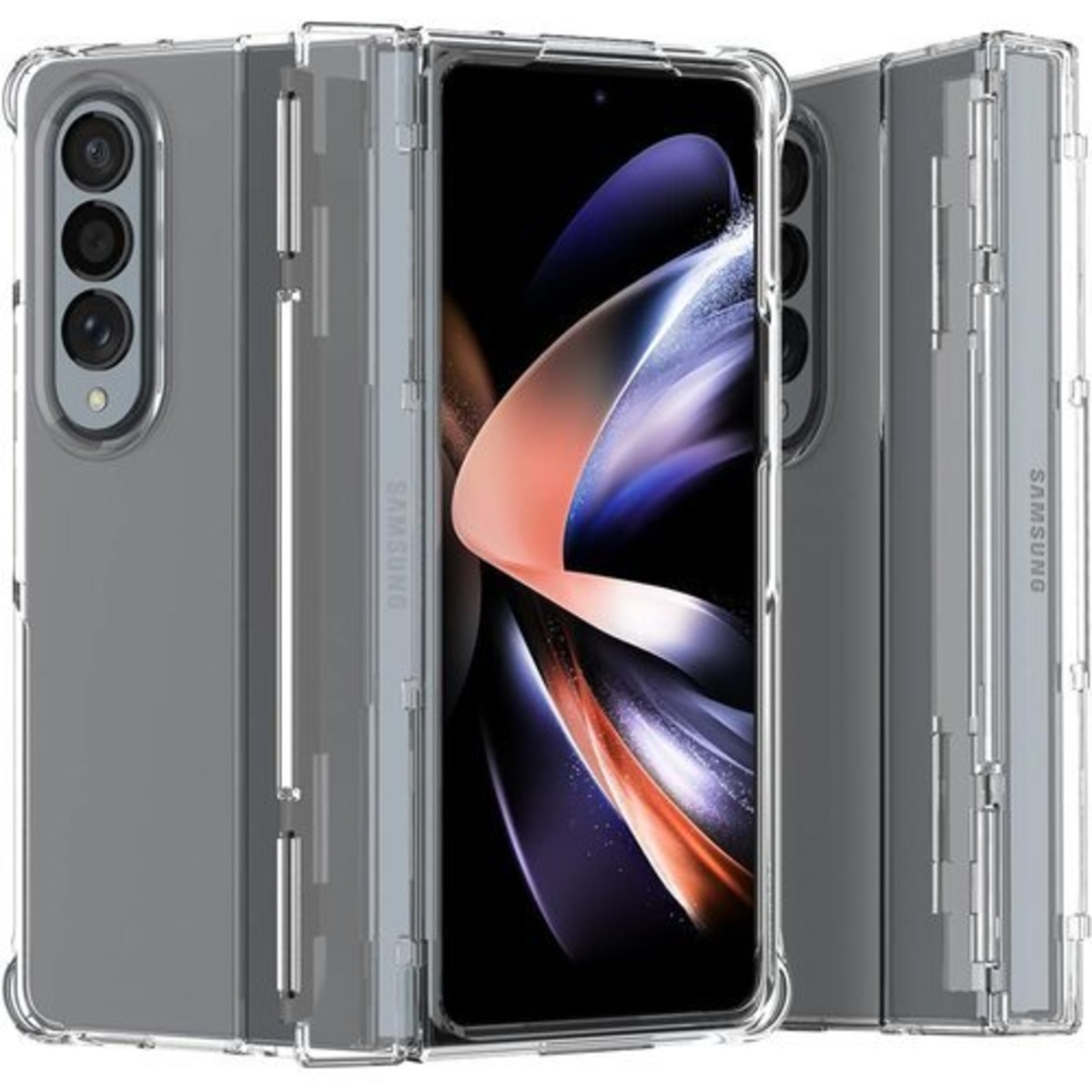 新品》 araree Galaxy Z Fold4 5G 対応 ケース カバー クリア 