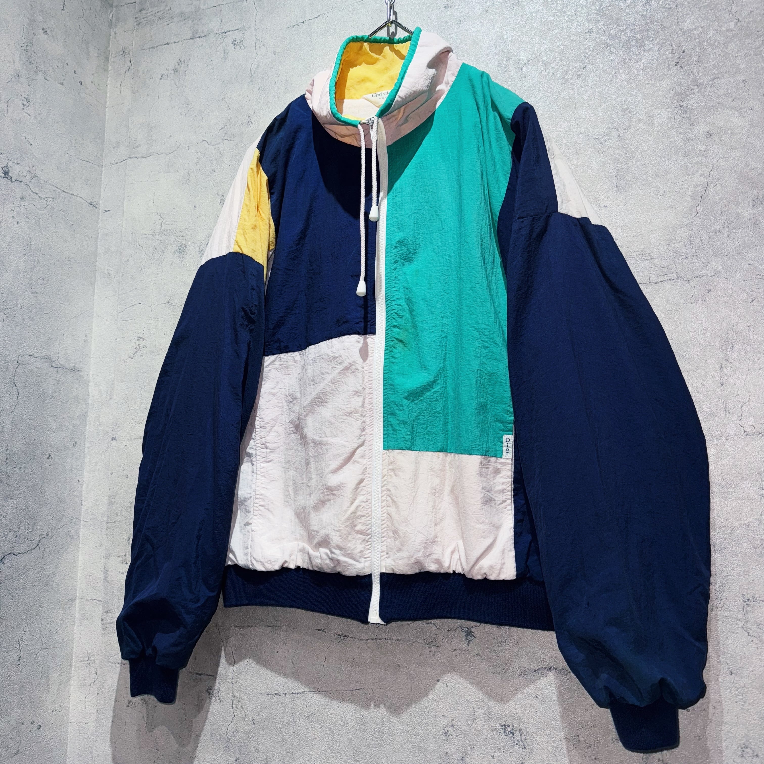 80's”Christian Dior”switching color design nylon jacket | ayne
