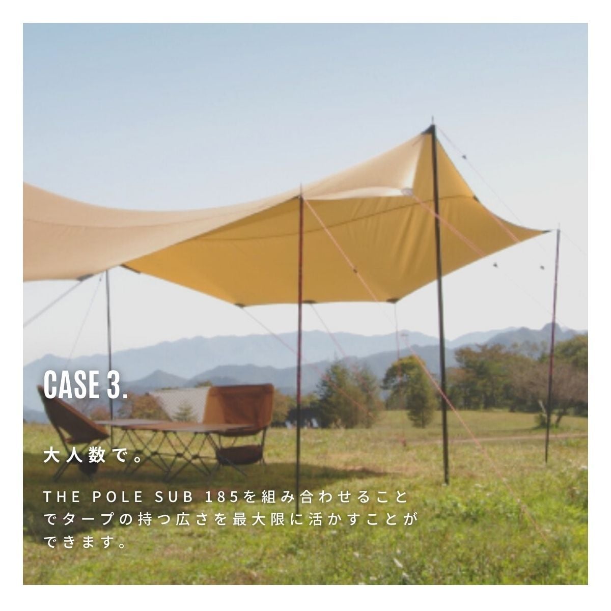 THE POLE SUB 185 - タープポール サブ - | エクステリア＆生活雑貨店 CENO