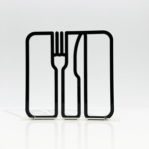 ツケレルン（3wayピクトサイン）軽量 アクリル 突き出し 看板 （レストランサイン ）3way-0111