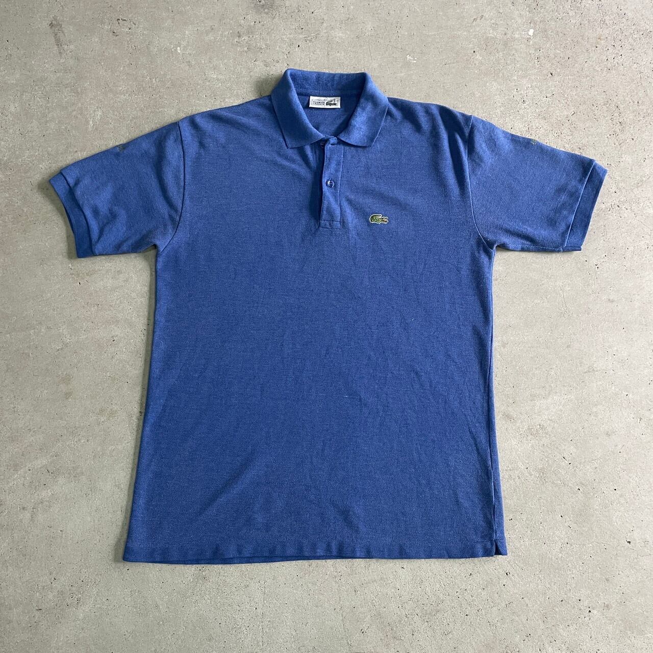 70年代 フランス製 LACOSTE フレンチラコステ 鹿の子 ポロシャツ 