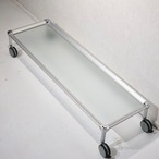 rede guzzini グッチーニ SISTEMA HELSINKI ヘルシンキ ローテーブル ガラステーブル キャスター付き センターテーブル リビングテーブル イタリア製 モダン ミニマル ホテルライク