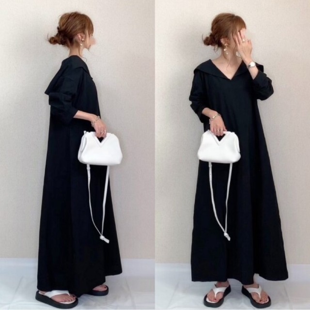 初回送料無料　秋の新作長袖ゆったりとしたワンピース　おしゃれなワンピース　人気ワンピース