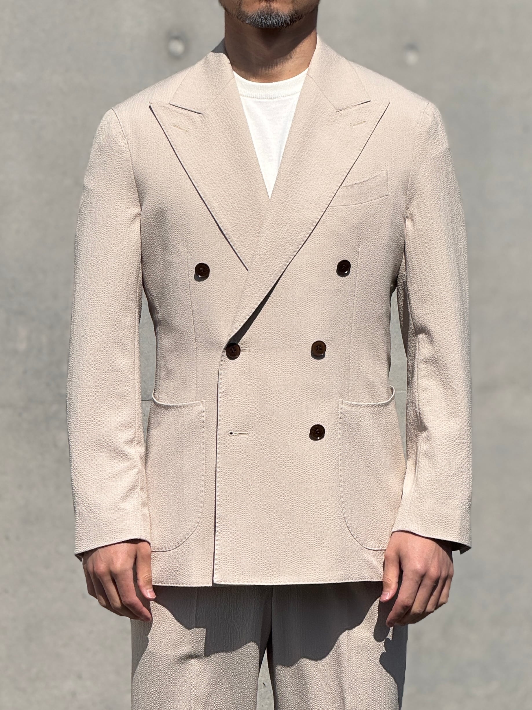 シアサッカーダブルセットアップ | Wide Range