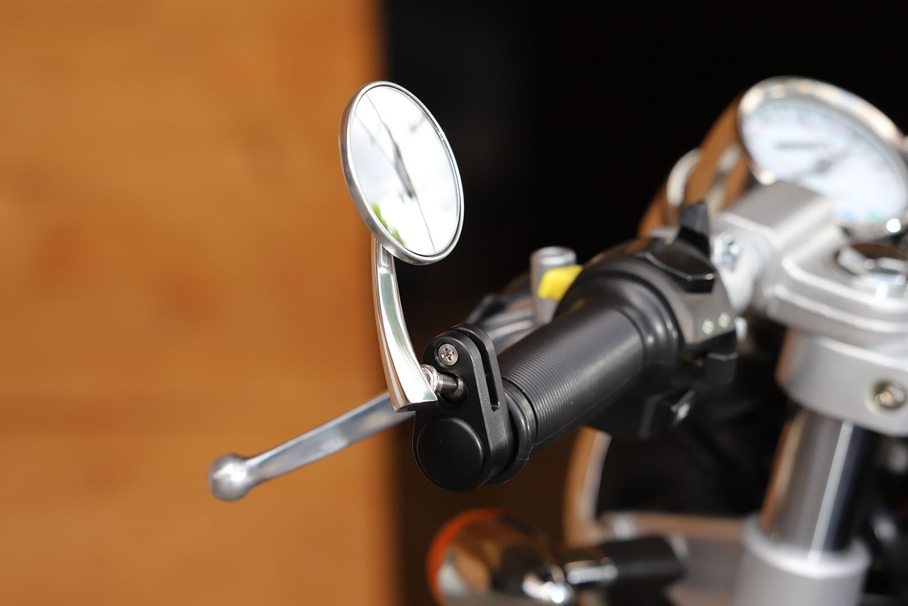 Round bar-end Mirror