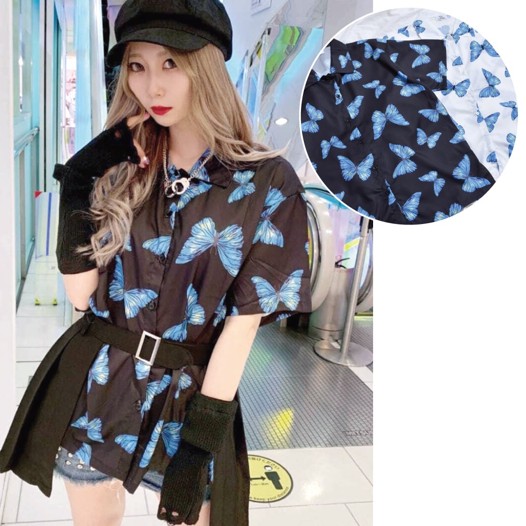 【50%OFF】Butterfly半袖シャツ
