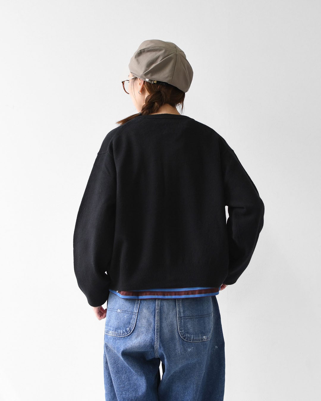 DANTON [ダントン] W LAMBSWOOL CREW NECK KNIT CARDIGAN [DT-D0031LMW
