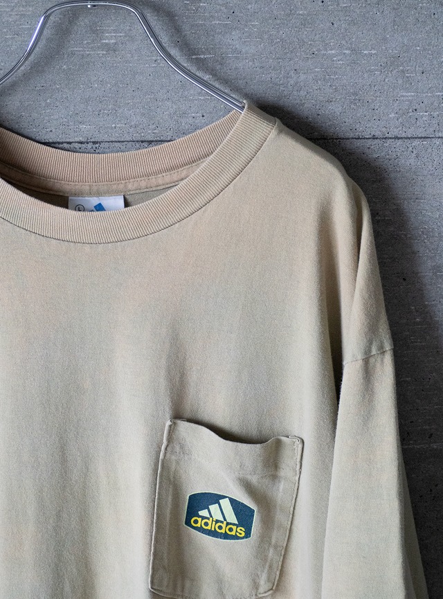 "adidas" 1990s MADE IN U.S.A. Performance logo tee