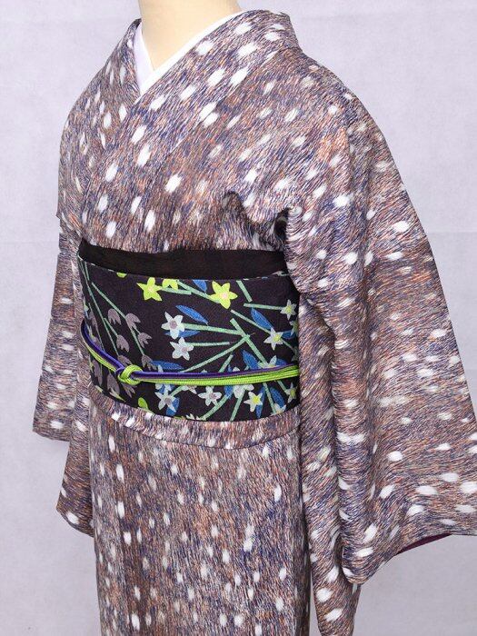 受注商品】Rumi Rockきもの「バンビーナ」ディアーブラウン [A618