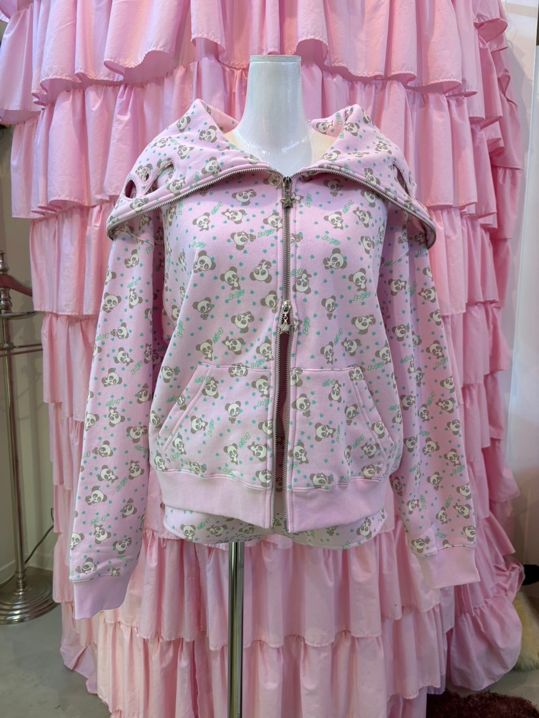 Ashley WILLIAMS BUTTERFLY HOODIE / pink panda