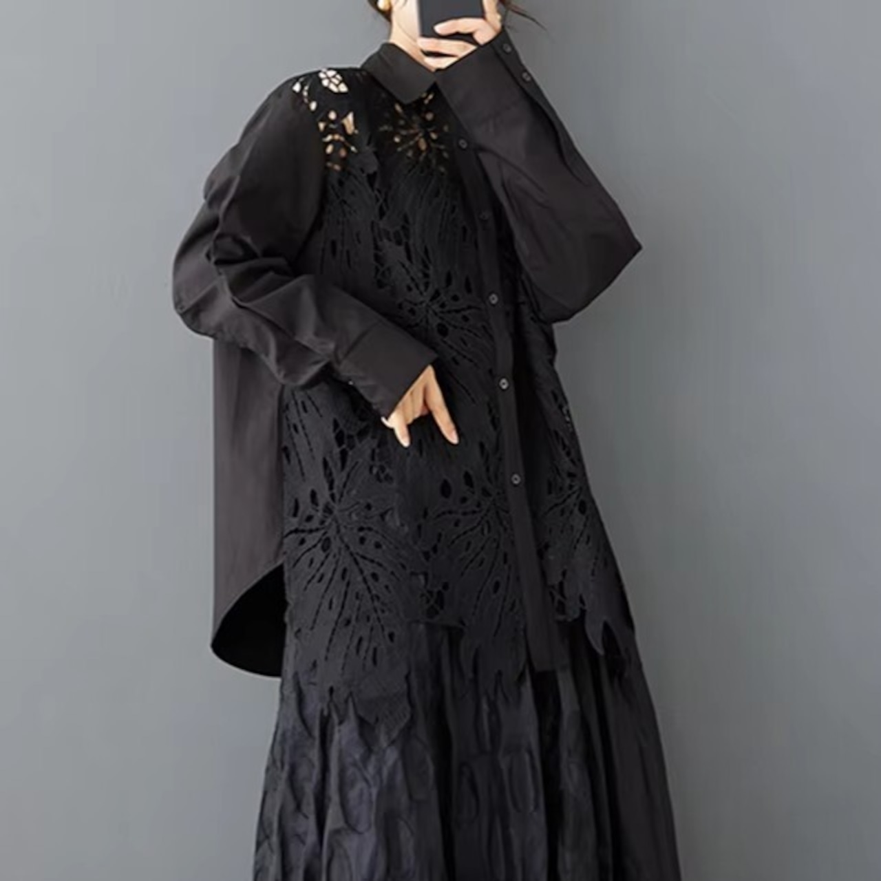 Hollow Lace Shirt / ホロウ レース シャツ