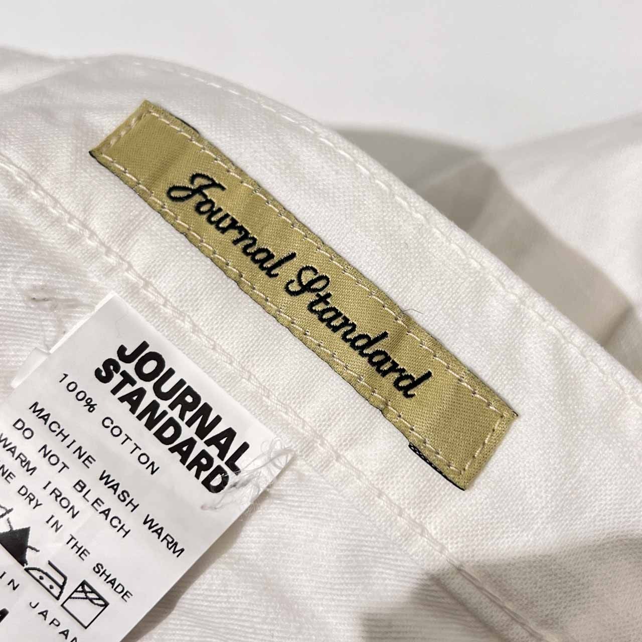 JOURNAL STANDARD ジャーナルスタンダード コットン ストレート パンツ スラックス M /白 ホワイト/メンズ/日本製