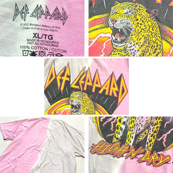 1点物◇デフレパードDef LeppardバンドTプリントTシャツ古着メンズXL