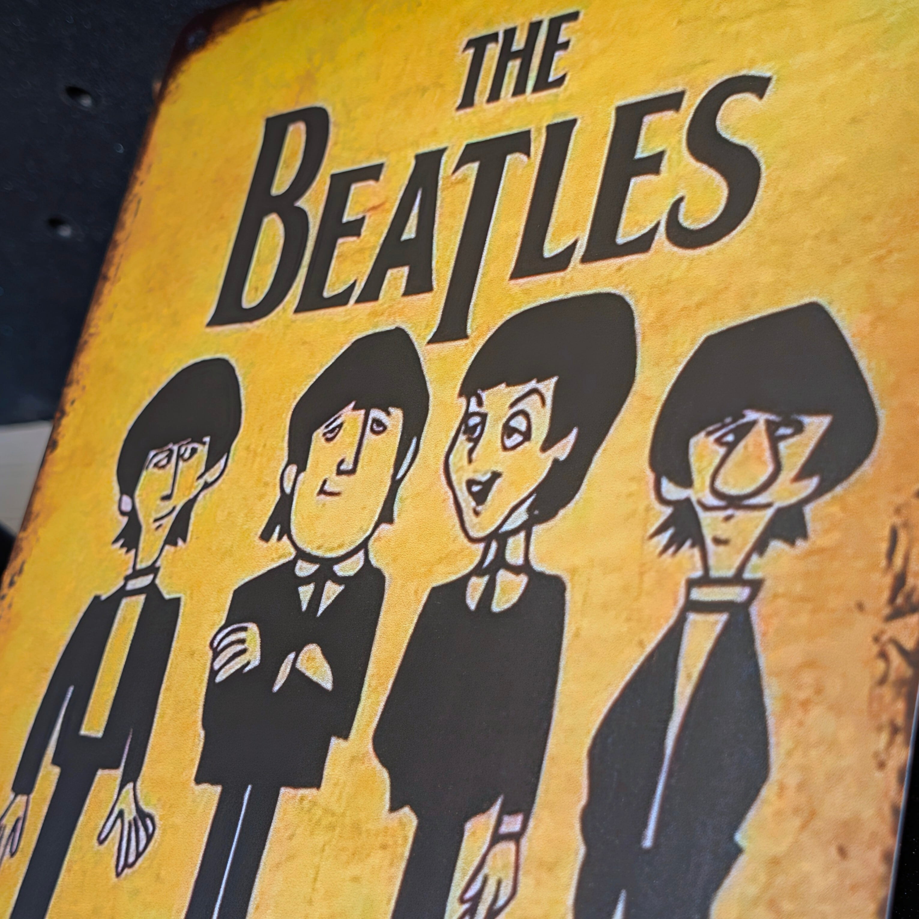 送料無料!ちょうどいいブリキ看板 【 The Beatles ( ビートルズ ) 】 METAL SIGN / メタルサイン / ブリキ看板 / サインボード / ビンテージ加工〚アメリカン雑貨 アメトイ〛
