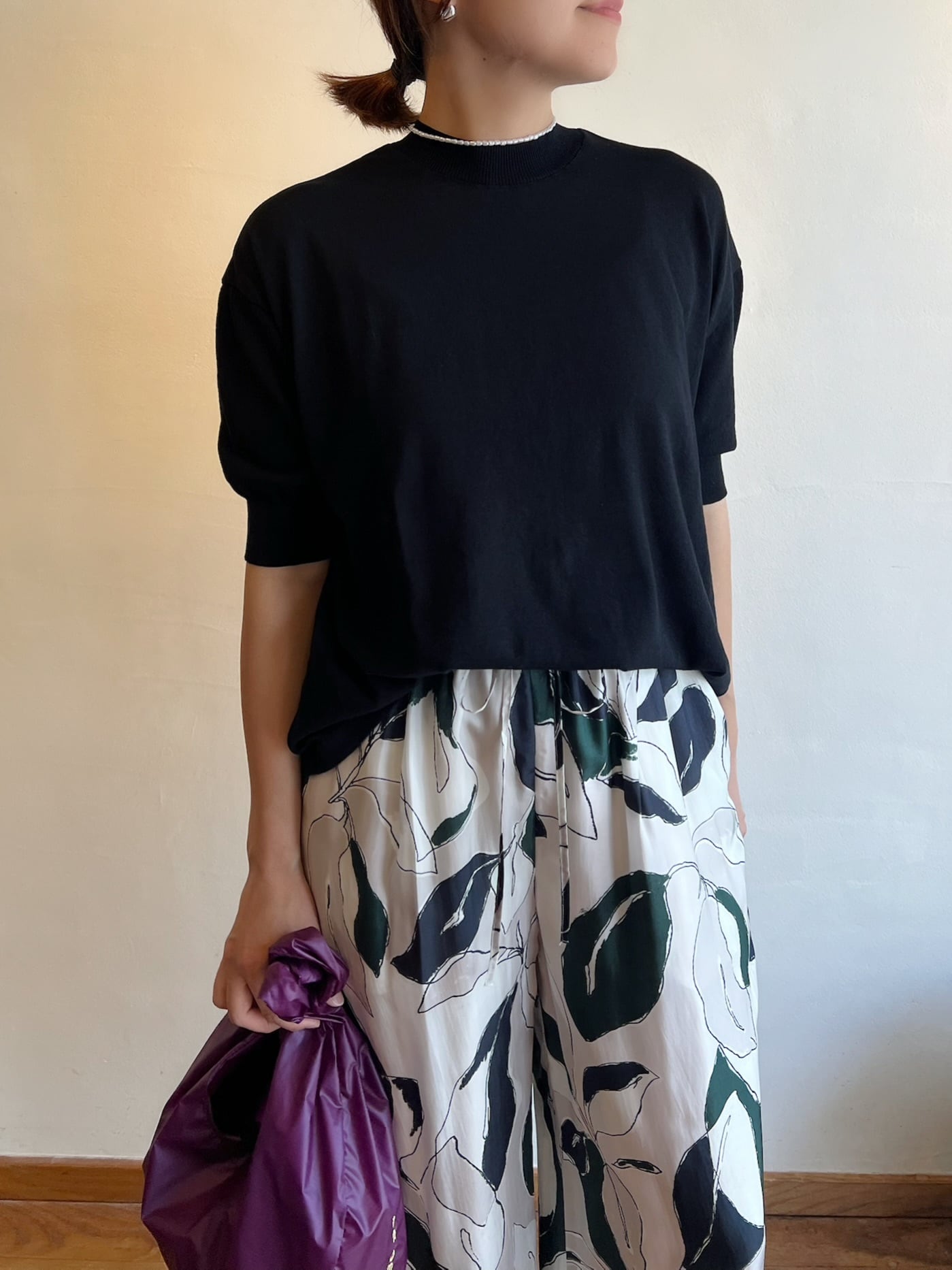 MEYAME / COTTON KNIT TEE | anouk