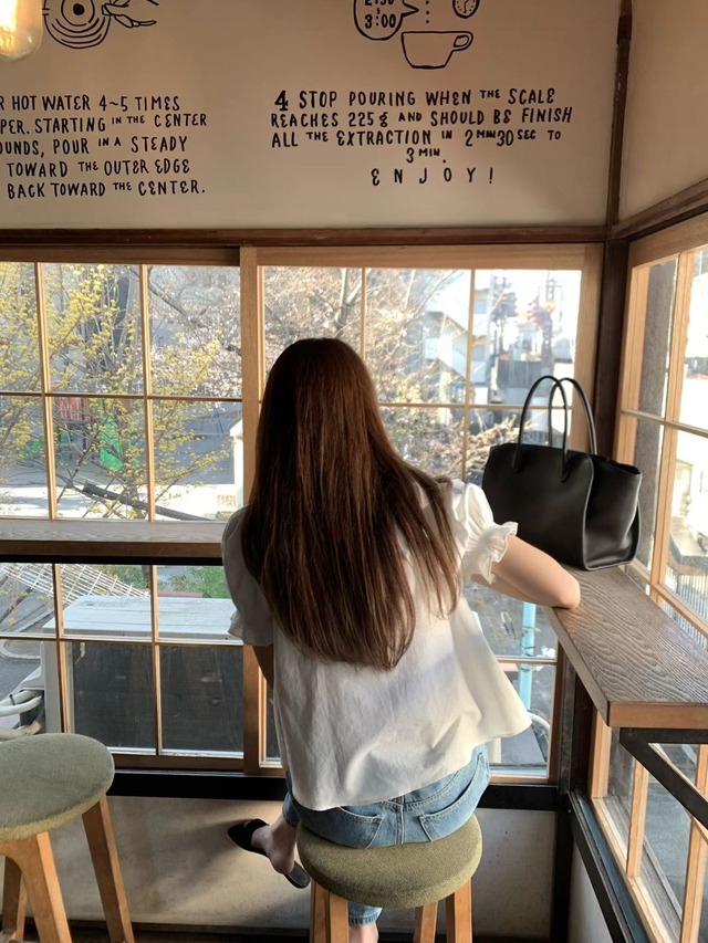 (OUNCE) frill lace  blouse / 2color