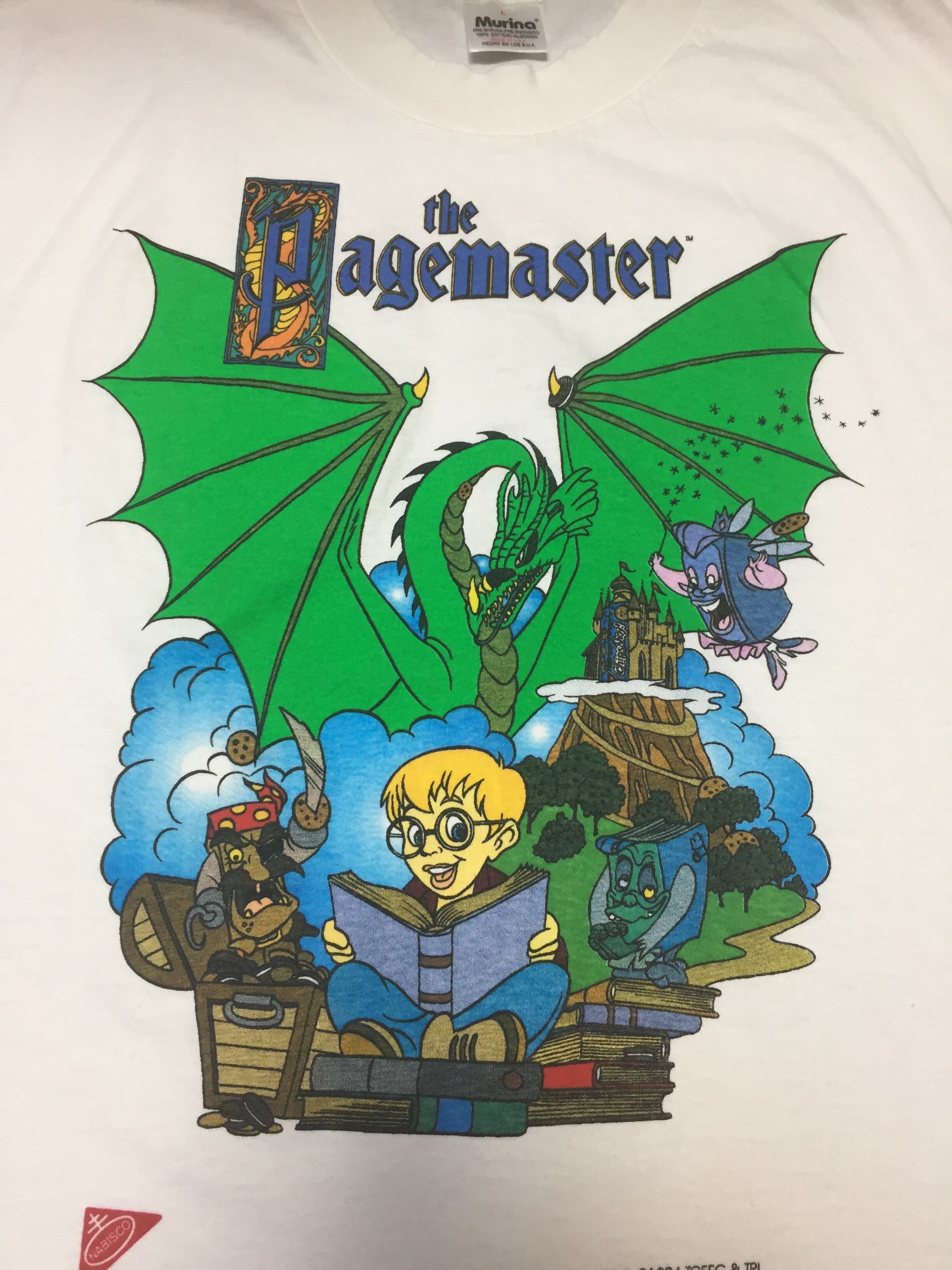 The Pagemaster Tシャツ 映画 vintage