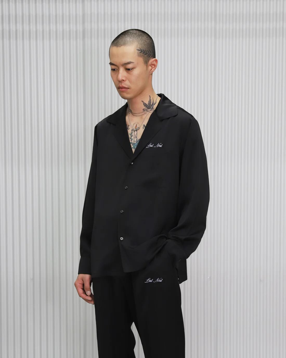 LAST NEST / SATIN PAJAMA SHIRTS | HOLICK