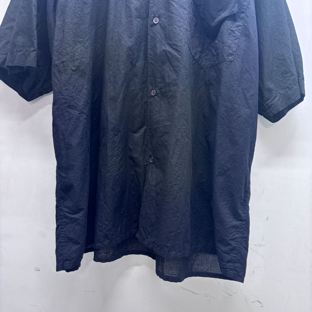 COMOLI コモリ 25SS KHADI COTTON OPEN COLLAR SHIRT 半袖オープン