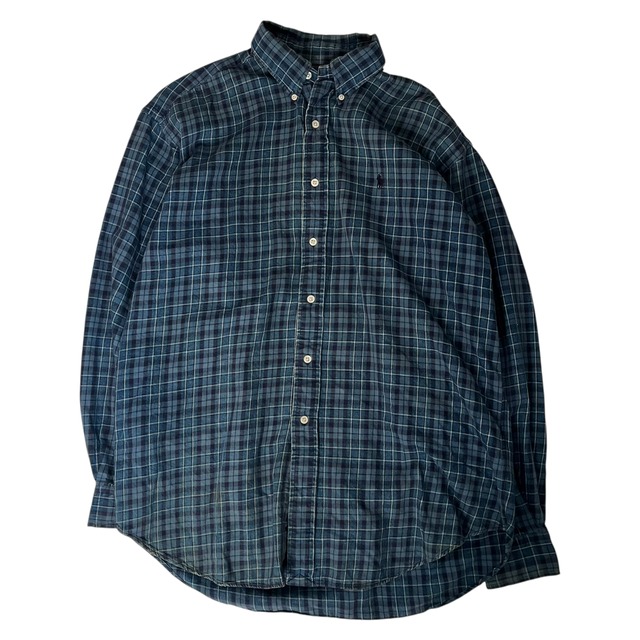 【90's】RALPH LAUREN   ヘビーネルシャツ　M