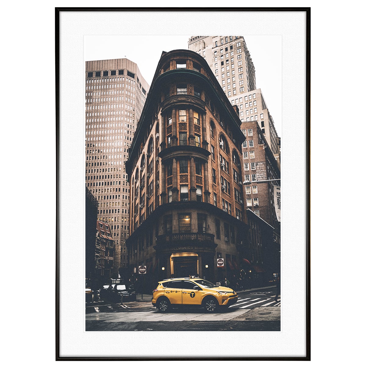 アメリカ写真 ニューヨーク ビーバー・ストリート56番地を走るイエロー