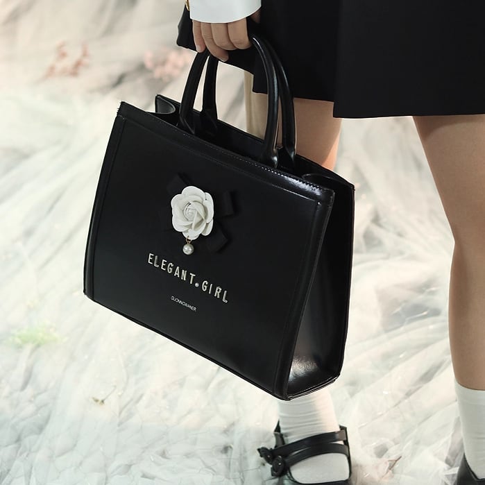 LOEWE 花モチーフ ピンクレザー ミニハンドバッグ ロエベ「パズル