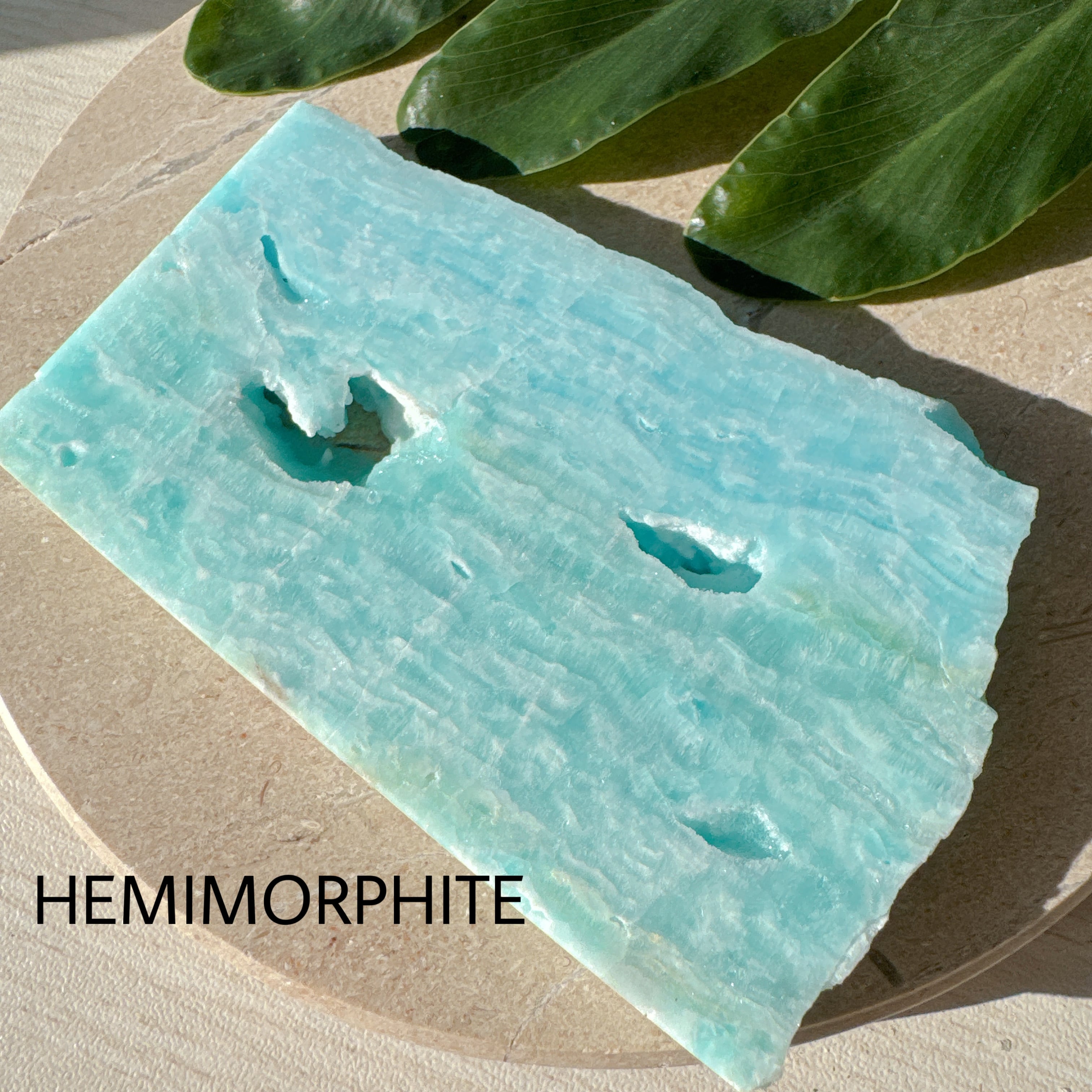 ヘミモルファイト スラブ スライス 天然石