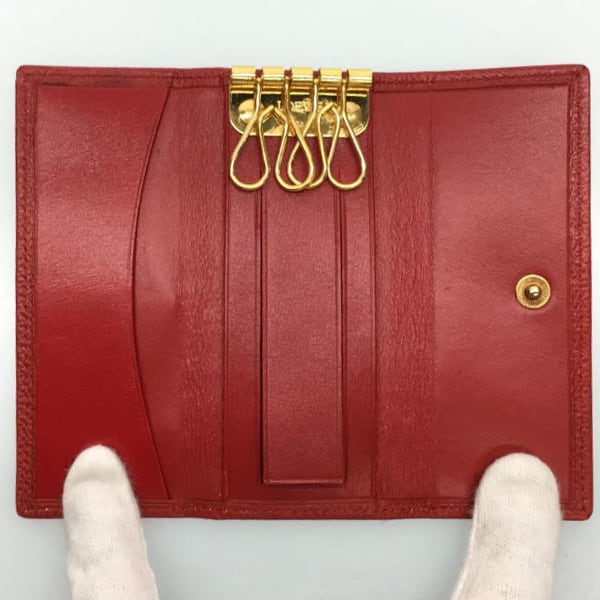 LOEWE(ロエベ)アナグラム4連キーケース/レッド | T-SELECT LOEWE(ロエベ)アナグラム4連キーケース/レッド | T-SELECT