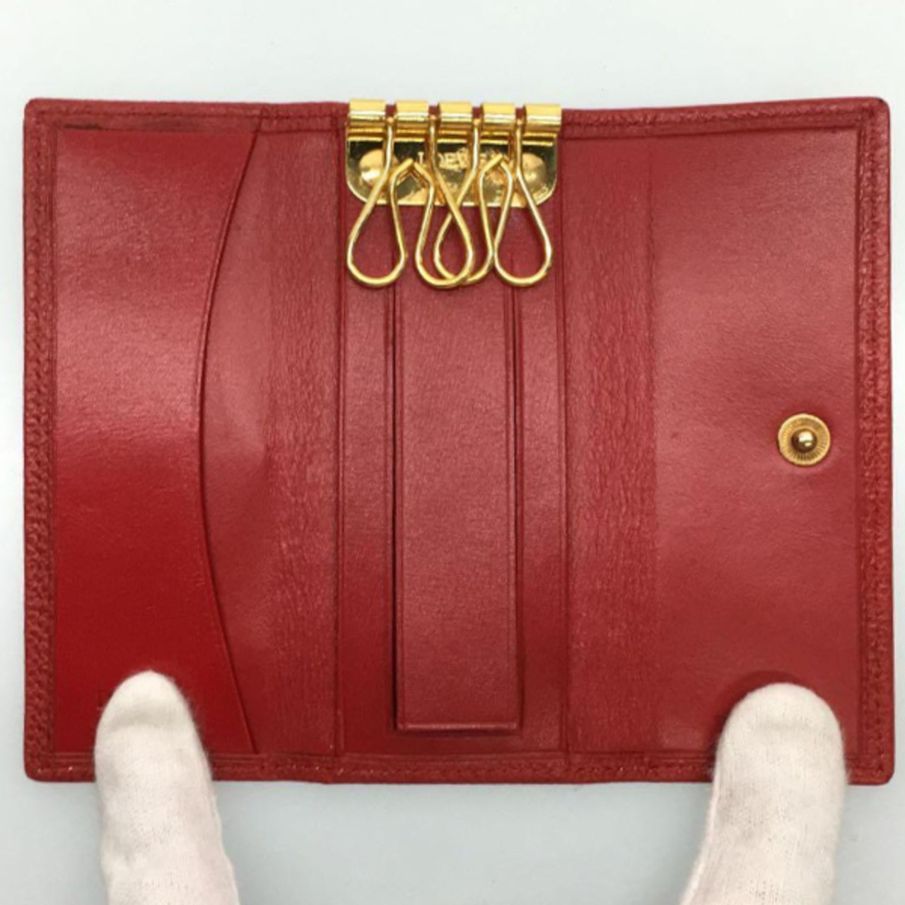 LOEWE(ロエベ)アナグラム４連キーケース/レッド