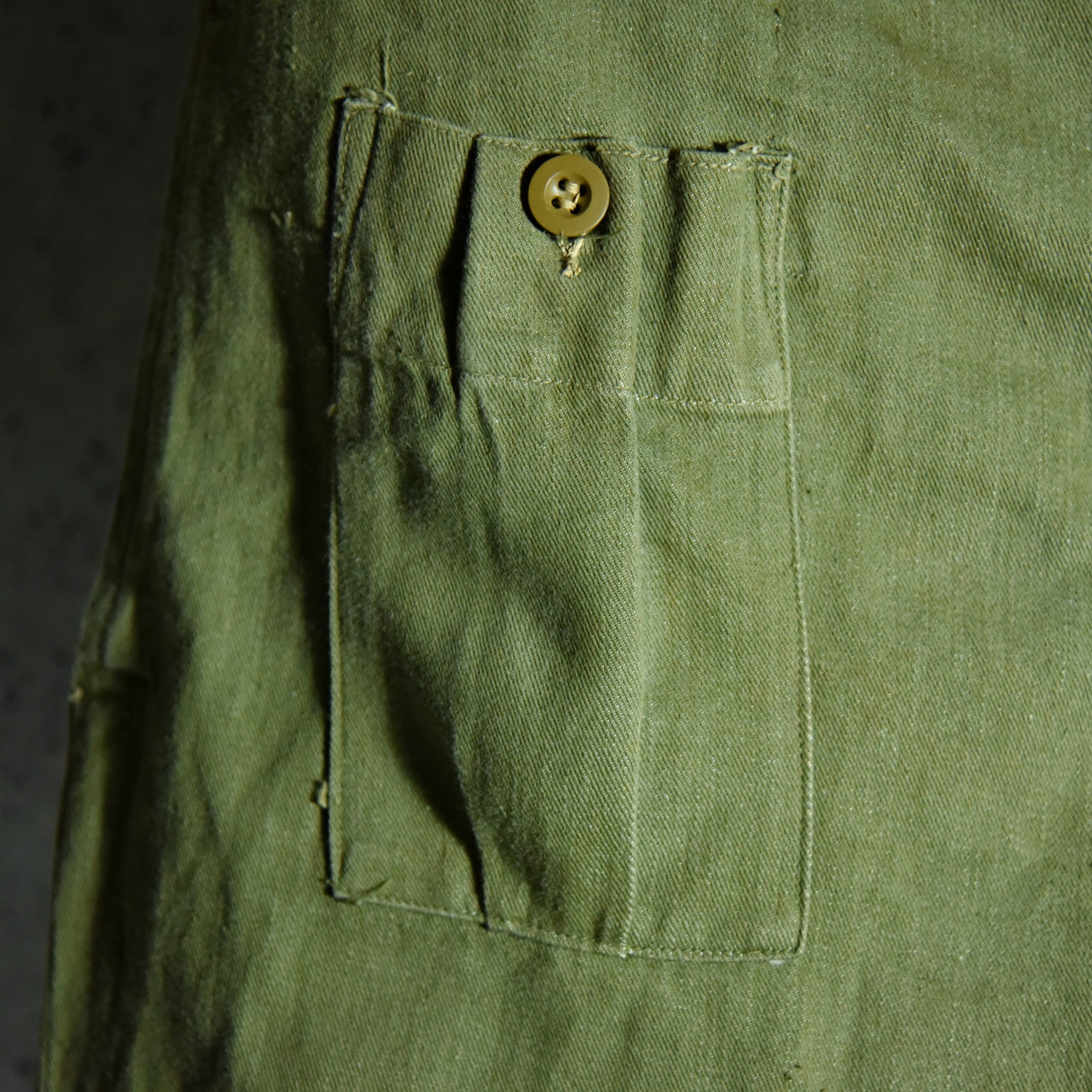 s British Army Green Denim Pants イギリス軍 グリーンデニム