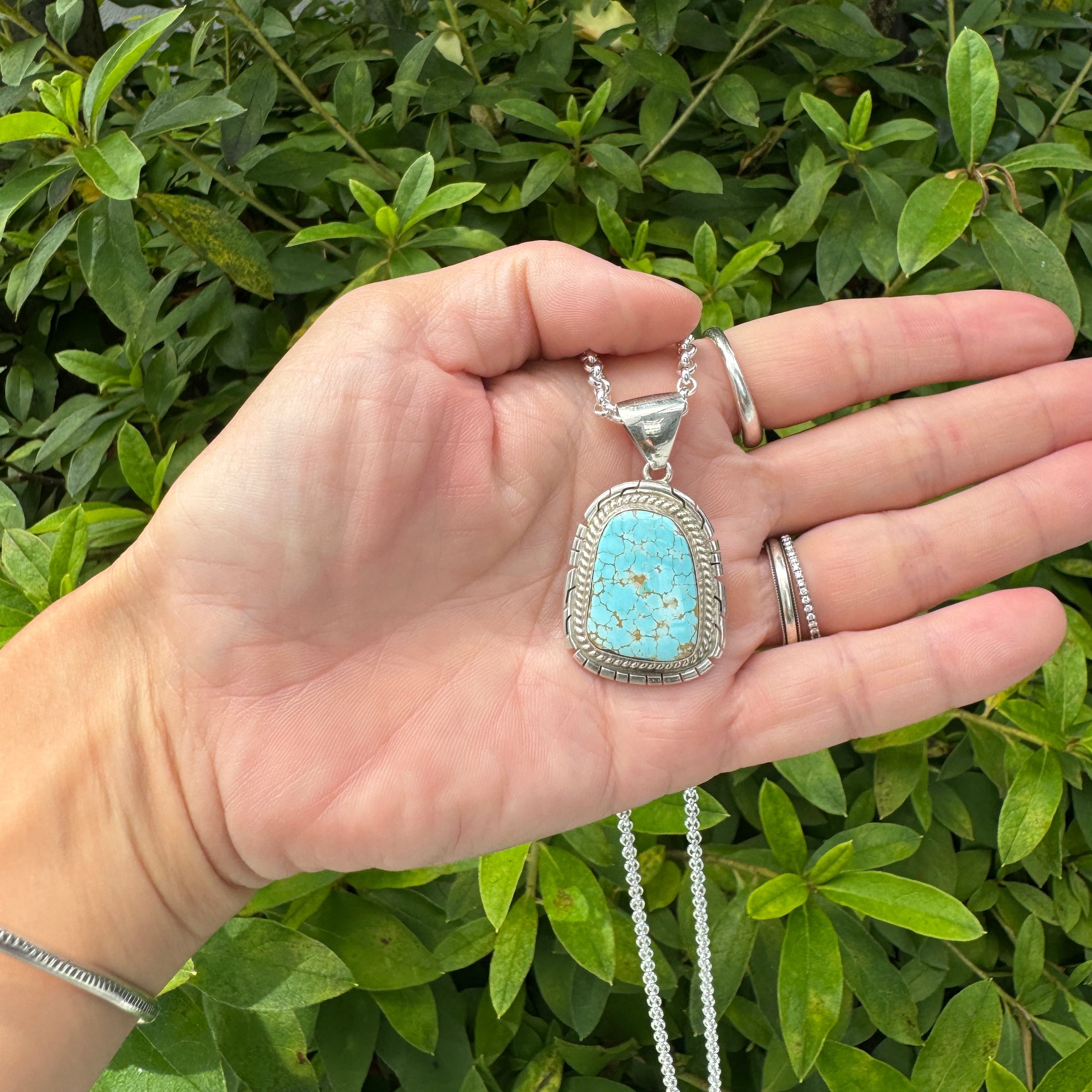 Indian Jewelry 》ナンバーエイト ターコイズ ペンダント 一点物 Indian Jewelry 》ナンバーエイト ターコイズ ペンダント 一点物