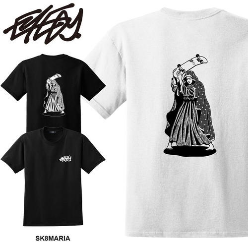 【 eye-tm055】 送料無料 アイディー EYEDY メンズ Tシャツ 半袖 Tシャツ SK8MARIA M L XL XXL XXXL LL 2L 3L 大きいサイズ 白 ホワイト 黒 ブラック おしゃれ ストリート系 アメカジ アウトドア フェス 人気 ブランド 安い ロック レディース 通勤 通学