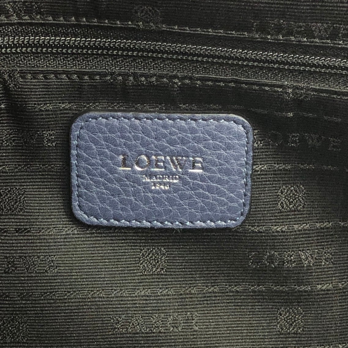 LOEWE ロエベ ショルダーバッグ ブルー アナグラム レザー LOEWE ロエベ ショルダーバッグ ブルー アナグラム レザー